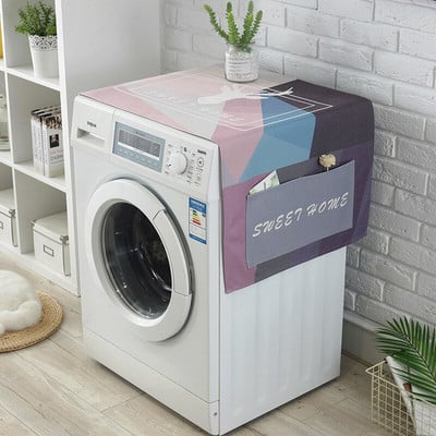 Kryt na bubon práčky, kryt na chladničku s kreslenými zvieratkami, univerzálny kryt na nábytok, uterák ZM147