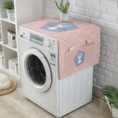 Kryt na bubon práčky, kryt na chladničku s kreslenými zvieratkami, univerzálny kryt na nábytok, uterák ZM147