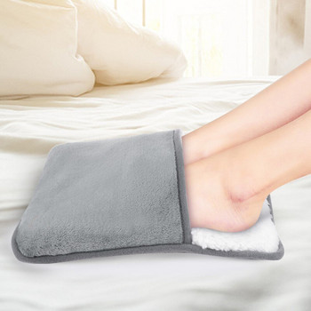 Топли чехли Крака Топли чехли Нагревателна ръкавица USB Електрическа нагревателна подложка Зимна нагревател за ръце и крака Миещ се домашен нагревател за крака