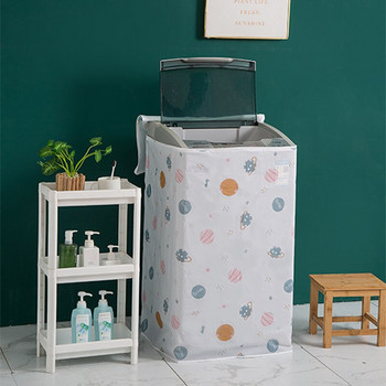 Водоустойчив калъф EVA Капак за пералня Сушилня Защитен домашен автоматичен ролков пране Прахоустойчива чанта с цип Консумативи