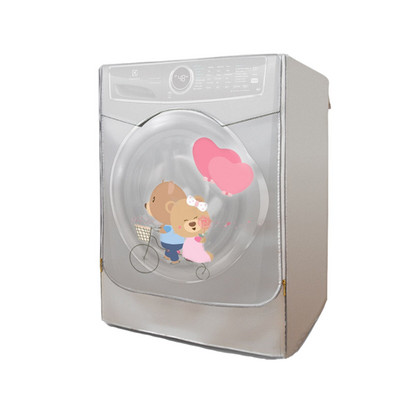 Kryt na práčku z látky Oxford, vodotesný kryt na práčku, postriebrený kryt na práčku z látky Oxford