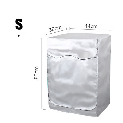 Pilnībā automātisks rullīšu mazgātājs sauļošanās ūdensnecaurlaidīgs vāks Putekļu necaurlaidīgs vāks žāvētājs Poliestera sudraba putekļu necaurlaidīgs veļas mazgājamās mašīnas vāks