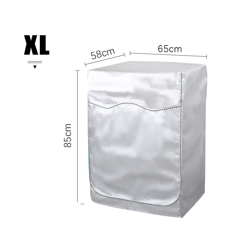 Pilnībā automātisks rullīšu mazgātājs sauļošanās ūdensnecaurlaidīgs vāks Putekļu necaurlaidīgs vāks žāvētājs Poliestera sudraba putekļu necaurlaidīgs veļas mazgājamās mašīnas vāks