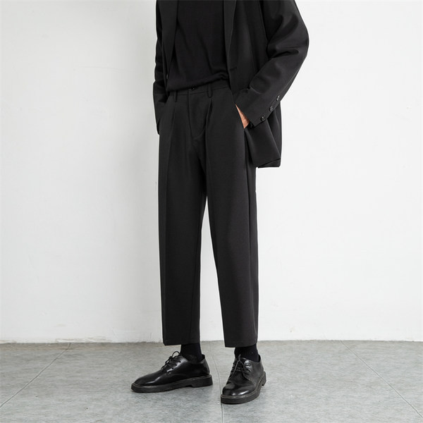 Pantaloni barbati model drept cu buzunar potriviti pentru viata de zi cu zi