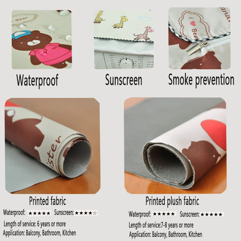 SRYSJS Vodotesný kryt na práčku Ochranný kryt na opaľovací krém pre domácnosť Pulsator