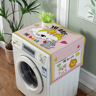 Kryt na práčku so zvieratami, bavlnený, kryt na chladničku, kryt na mikrovlnnú rúru, čistiace prostriedky pre domácnosť