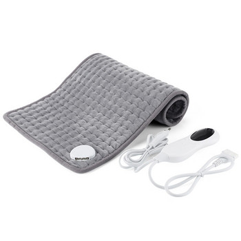 Електрическа нагревателна подложка за корема, кръста, гърба Облекчаване на болки в гърба 75W Зимно топло US EU UK Plug 10 Gear Fast Heating Pad Одеяло
