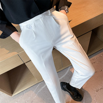 Елегантен мъжки панталон прав  модел с джоб 