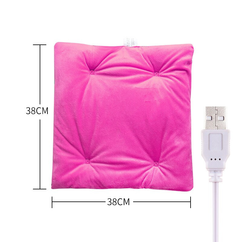 Rudens ziema silts USB elektriskais apsildes paliktnis Automašīnas biroja krēsls apsildes paliktņi mājsaimniecības spilvens mājas joga apsildāms sēdekļa spilvens