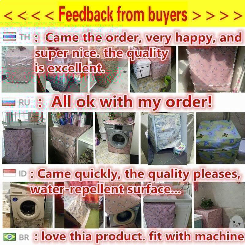 SRYSJS Vodotesný kryt Ochranný krém na práčku Kryt na domácnosť Textilný kryt na plne automatický bubon práčky Puzdro na prach