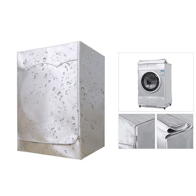 Капак за пералня Полиестерни влакна Водоустойчив Капак за сушилня с предно зареждане Слънцезащитен крем за пране Сребърно покритие Прахоустойчив капак