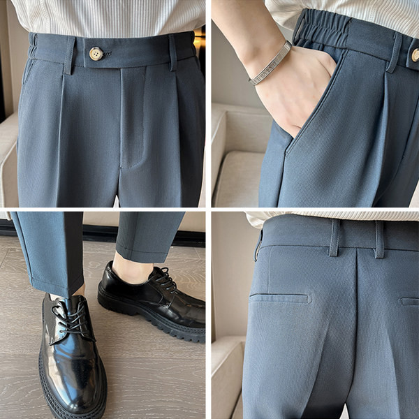 Pantaloni eleganti pentru barbati cu nasturi