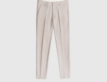 Pantaloni eleganti pentru barbati cu fermoar si nasturi