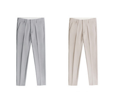 Pantaloni eleganti pentru barbati cu fermoar si nasturi