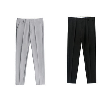 Pantaloni eleganti pentru barbati cu fermoar si nasturi