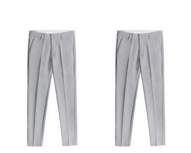 Pantaloni eleganti pentru barbati cu fermoar si nasturi