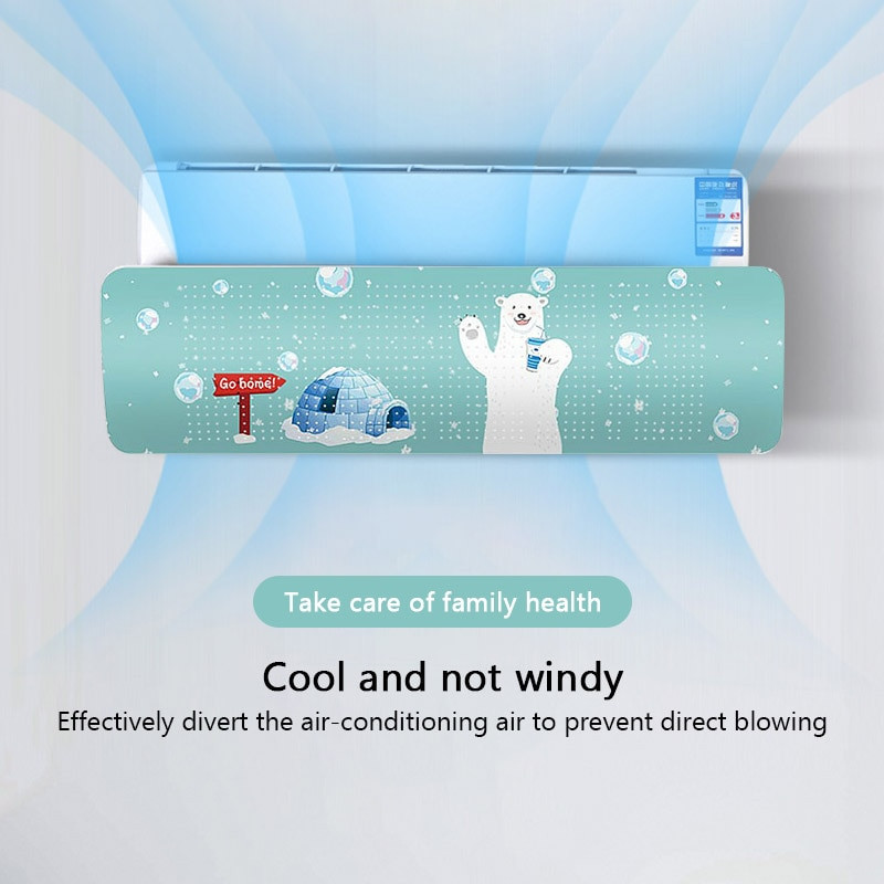 Univerzálny deflektor na klimatizáciu, nastaviteľný kryt klimatizácie s ochranou proti priamemu fúkaniu čelného skla