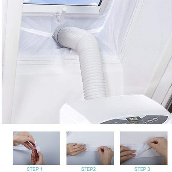 Universal Air Lock Window Seal Πανί πλάκα 3/4m Hot Airs Stop Conditioner Outlet Window Sealing Kit for Mobile Conditioner