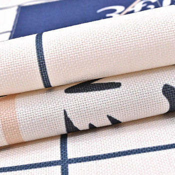 Grids Grey Nordic Cotton Linen Универсален капак за микровълнова фурна красив Galanz Капак за прах Geometric Line капак за електрическа фурна