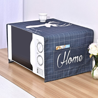 Režģi Pelēks Ziemeļvalstu kokvilnas veļa Universāls mikroviļņu krāsns vāks skaists Galanz putekļu vāks Geometric Line elektriskās cepeškrāsns vāks