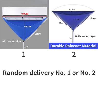 Čistiace vrecko na klimatizáciu s vodným potrubím, kryt na čistenie klimatizácie, vodotesná ochrana proti prachu, kefa na nástroje na čistenie klimatizácie