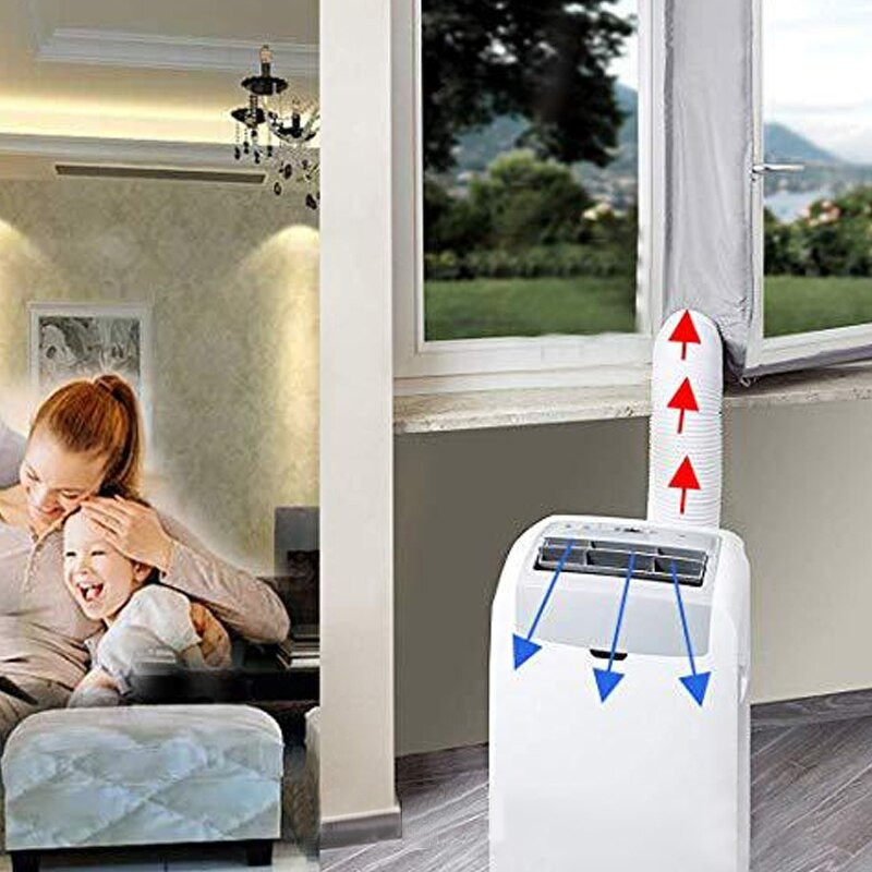 Etanșare fereastră cu fermoar pentru aer condiționat portabil Pânză flexibilă pentru etanșare adeziv Fastfor aer condiționat mobil
