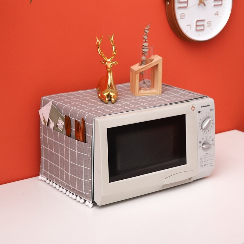 Putekļu pārsegs imitē kokvilnas un lina mikroviļņu krāsns pārsegus Virtuves aksesuāri mājas piederumiem mēbelēm mājsaimniecības dārzam