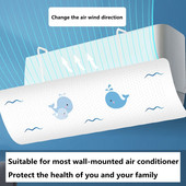Konditsioneer tuulesuunaja Reguleeritav õhuga tuuleklaas jahutusega deflektoriga õhukonditsioneer Otsese puhumisvastane kaitsekilp kodukontori jaoks
