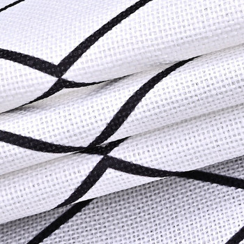 Бяла или черна ромбова решетка NS Nordic памучно бельо Универсален капак за микровълнова фурна Сив Геометричен капак за прах Капак за електрическа фурна