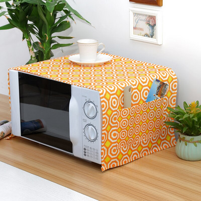 Balts vai melns Rhombus Grid NS Nordic kokvilnas lina universāls mikroviļņu krāsns pārsegs Pelēks Ģeometrisks putekļu vāks elektriskā cepeškrāsns pārsegs