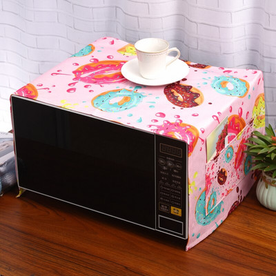 Cute Donut Foods Print Putekļu vāks Invertora mikroviļņu krāsns mikrotvaicēšanas un cepšanas mašīnai Lemon Fruit Lina Putekļu aizsargs