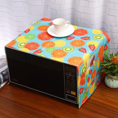 Cute Donut Foods Print Putekļu vāks Invertora mikroviļņu krāsns mikrotvaicēšanas un cepšanas mašīnai Lemon Fruit Lina Putekļu aizsargs