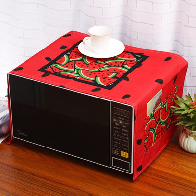 Cute Donut Foods Print Putekļu vāks Invertora mikroviļņu krāsns mikrotvaicēšanas un cepšanas mašīnai Lemon Fruit Lina Putekļu aizsargs