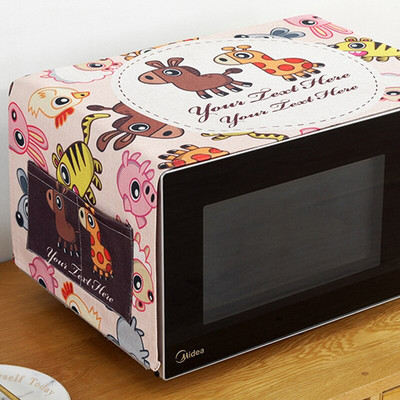 Cute Donut Foods Print Putekļu vāks Invertora mikroviļņu krāsns mikrotvaicēšanas un cepšanas mašīnai Lemon Fruit Lina Putekļu aizsargs