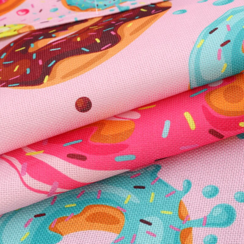 Cute Donut Foods Print Putekļu vāks Invertora mikroviļņu krāsns mikrotvaicēšanas un cepšanas mašīnai Lemon Fruit Lina Putekļu aizsargs