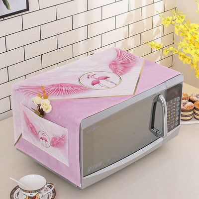 Huse pentru cuptor cu microunde, rezistente la apă, pungă de depozitare, cu buzunare duble, huse pentru praf, hotă pentru cuptor cu microunde, accesorii pentru bucătărie