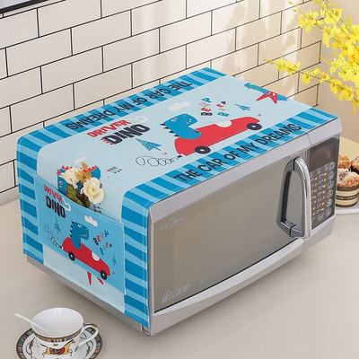 Huse pentru cuptor cu microunde, rezistente la apă, pungă de depozitare, cu buzunare duble, huse pentru praf, hotă pentru cuptor cu microunde, accesorii pentru bucătărie