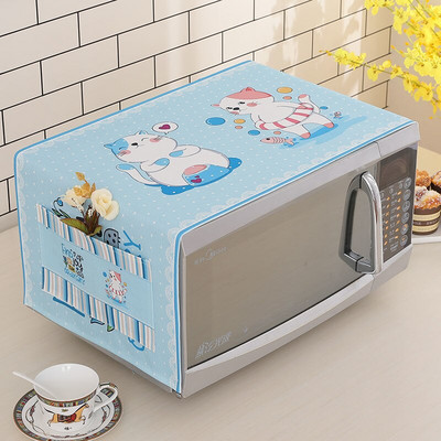 Huse pentru cuptor cu microunde, rezistente la apă, pungă de depozitare, cu buzunare duble, huse pentru praf, hotă pentru cuptor cu microunde, accesorii pentru bucătărie