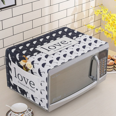 Huse pentru cuptor cu microunde, rezistente la apă, pungă de depozitare, cu buzunare duble, huse pentru praf, hotă pentru cuptor cu microunde, accesorii pentru bucătărie