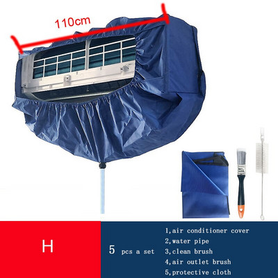 Poklopac klima uređaja Poklopac za pranje Zidni klima uređaj Čišćenje vodootporan Zaštitni poklopac za prašinu s remenom za zatezanje