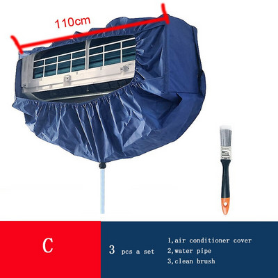 Poklopac klima uređaja Poklopac za pranje Zidni klima uređaj Čišćenje vodootporan Zaštitni poklopac za prašinu s remenom za zatezanje
