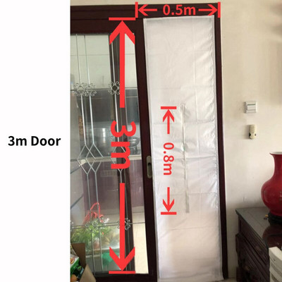 Univerzálna tesniaca doska na okno Air Lock, látková doska, 2, 3, 4 m, sada na tesnenie výstupného okna klimatizácie pre mobilnú klimatizáciu