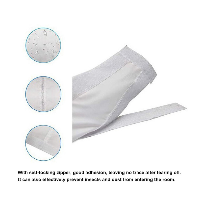 Univerzálna tesniaca doska na okno Air Lock, látková doska, 2, 3, 4 m, sada na tesnenie výstupného okna klimatizácie pre mobilnú klimatizáciu