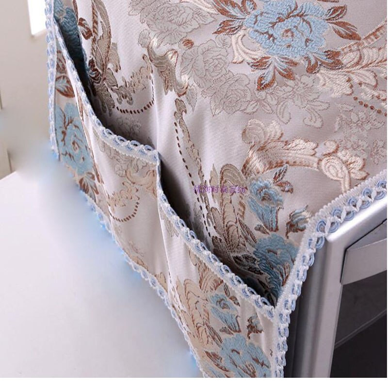 Kryt na mikrovlnnú rúru s výšivkou v Európe, kryt na kuchynskú rúru, digestor, úložný obal na utierky do mikrovlnnej rúry, ochranný kryt proti oleju