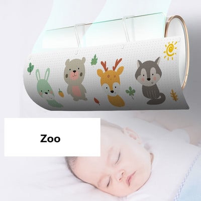 Nastaviteľný deflektor vetra pre klimatizáciu, domácnosť, proti priamemu fúkaniu vzduchu, závesný kryt klimatizácie