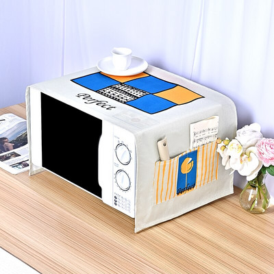 Capac de praf cu cântare de pește cu sirenă curcubeu pentru cuptor cu microunde cu invertor Pânză de praf cu dungi pentru mașină de copt cuptor cu microunde cu unde luminoase