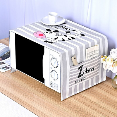 Capac de praf cu cântare de pește cu sirenă curcubeu pentru cuptor cu microunde cu invertor Pânză de praf cu dungi pentru mașină de copt cuptor cu microunde cu unde luminoase