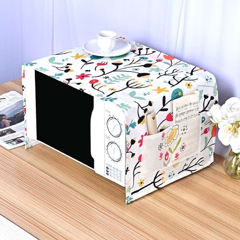 Capac de praf cu cântare de pește cu sirenă curcubeu pentru cuptor cu microunde cu invertor Pânză de praf cu dungi pentru mașină de copt cuptor cu microunde cu unde luminoase