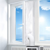 Τσιμούχα πόρτας παραθύρου Πανί κλιματιστικό Κλειδαριά αέρα Αφαιρούμενο εύκαμπτο κιτ στεγανοποίησης με φερμουάρ Φορητό κλιματιστικό σφράγισμα εξόδου αέρα