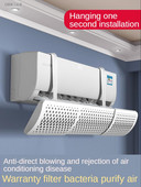 Čelné sklo klimatizácie, proti priamemu fúkaniu vzduchu, prepážka, zavesenie, univerzálny vzduchový sprievodca, bez inštalácie